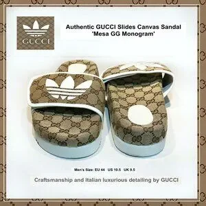 靴 Gucci Adidas GG monogram Slide Mesa UK12 Gucci Adidas GG monogram Slide Mesa UK12 - メルカリ